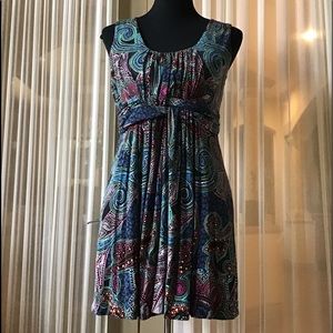 Soma boho print tunic or dress with empire waist